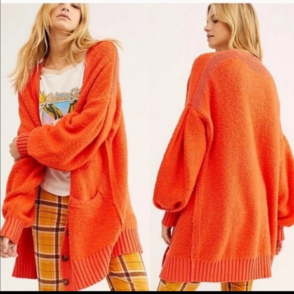 Free People Snow Drop Oversized Cardigan